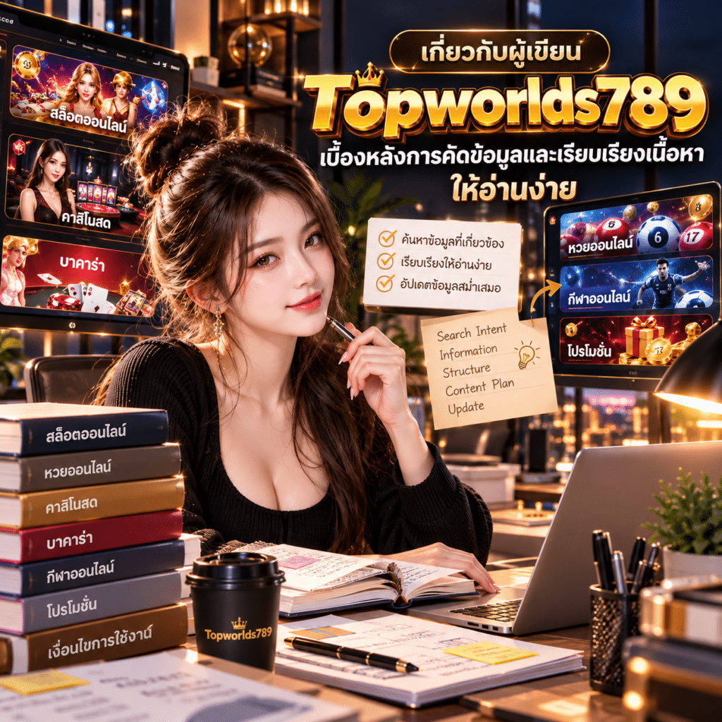เกี่ยวกับผู้เขียน Topworlds789
